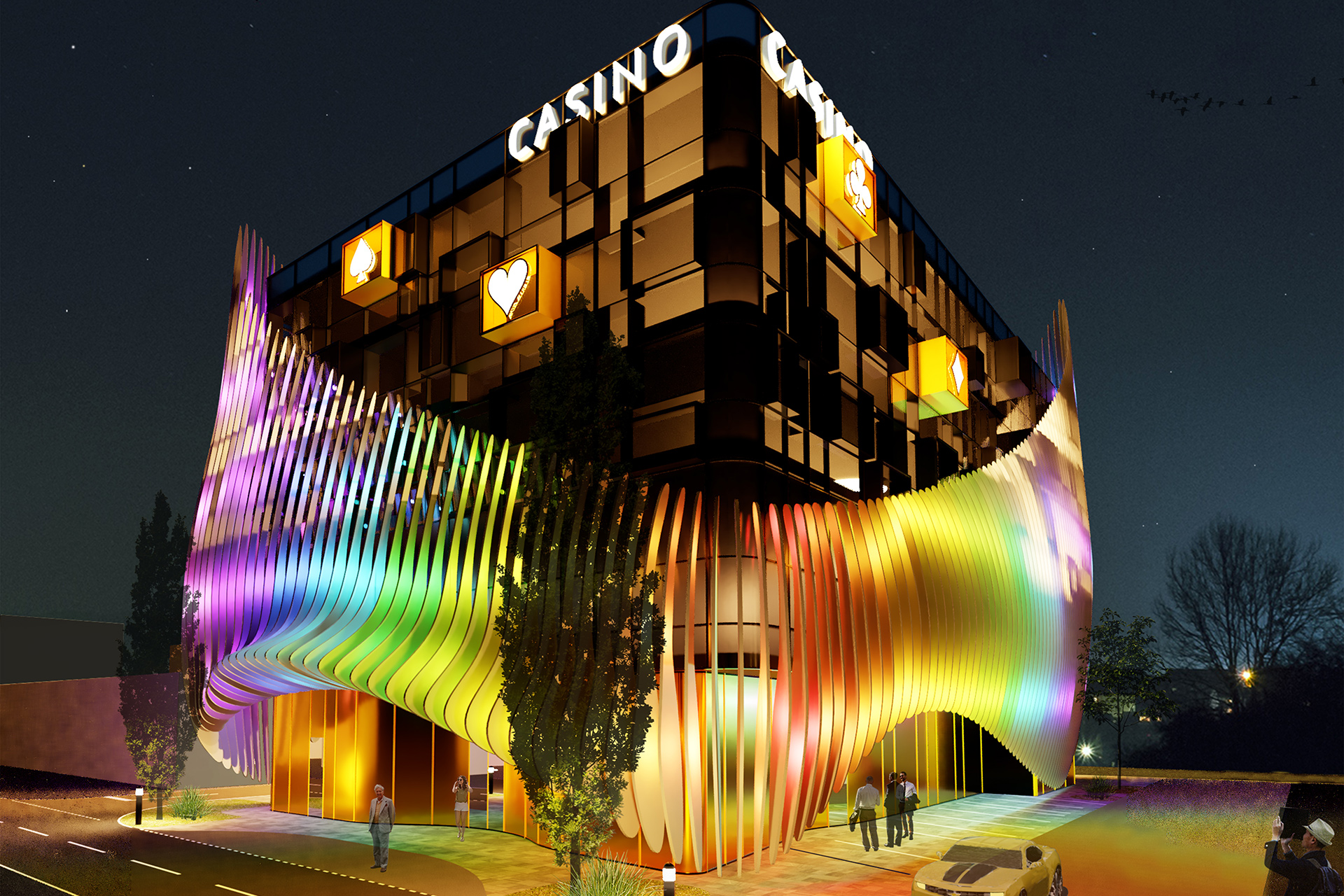 strohecker&partner-architekten-casino-schaan-Perspektive-1_nacht