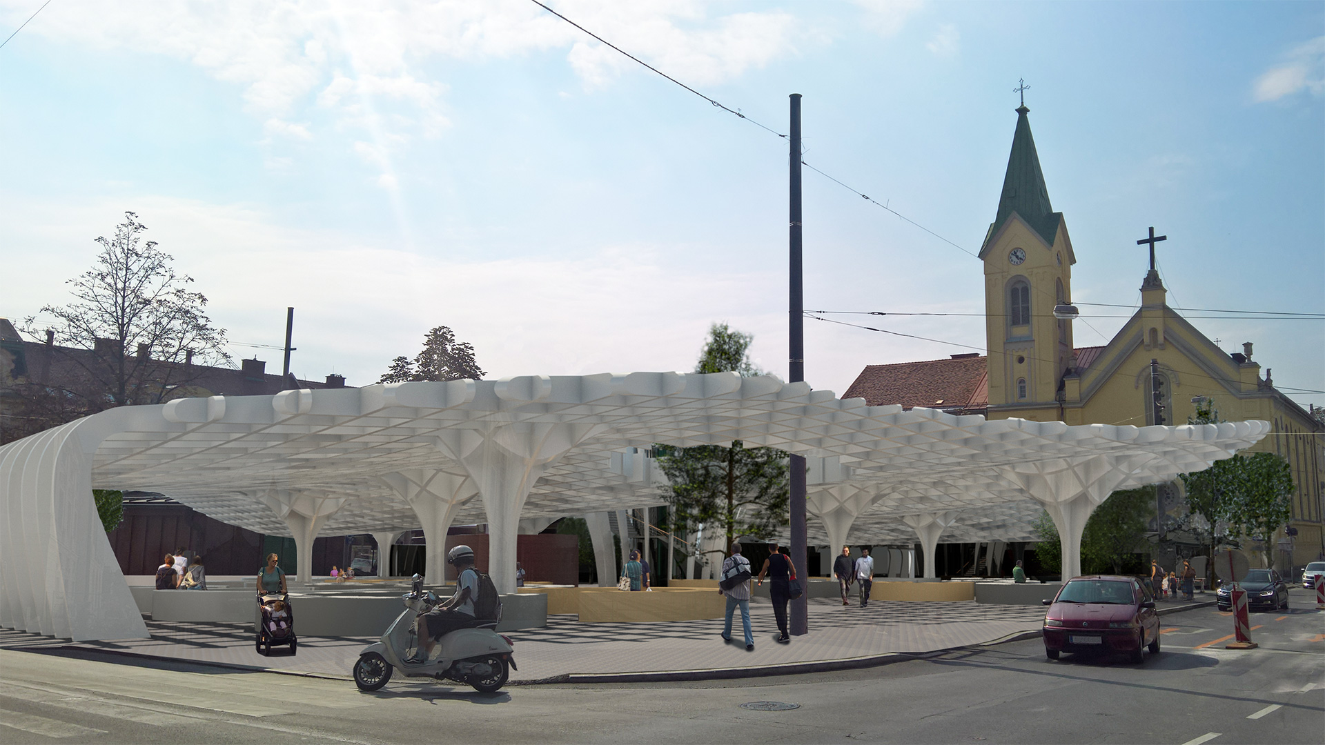 strohecker&partne-architekten-Kaiser Josef Platz-Bild-von-Glacis-Stadtpark