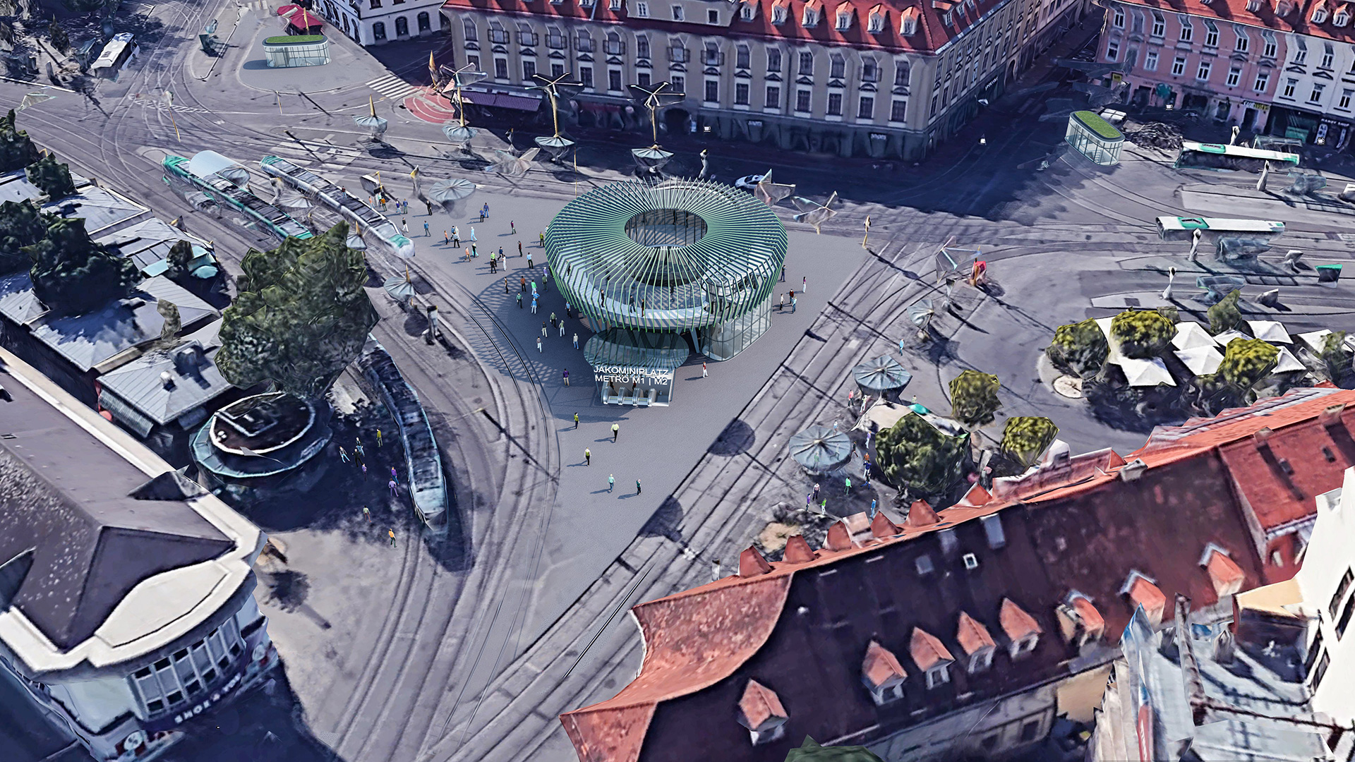 strohecker&partne-architekten-Metro Graz-jakominiplatz-vogelperspektive-ohne-lîcher